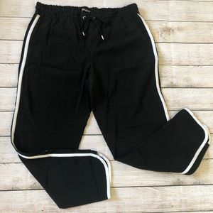 Express cropped track lounge pants Small